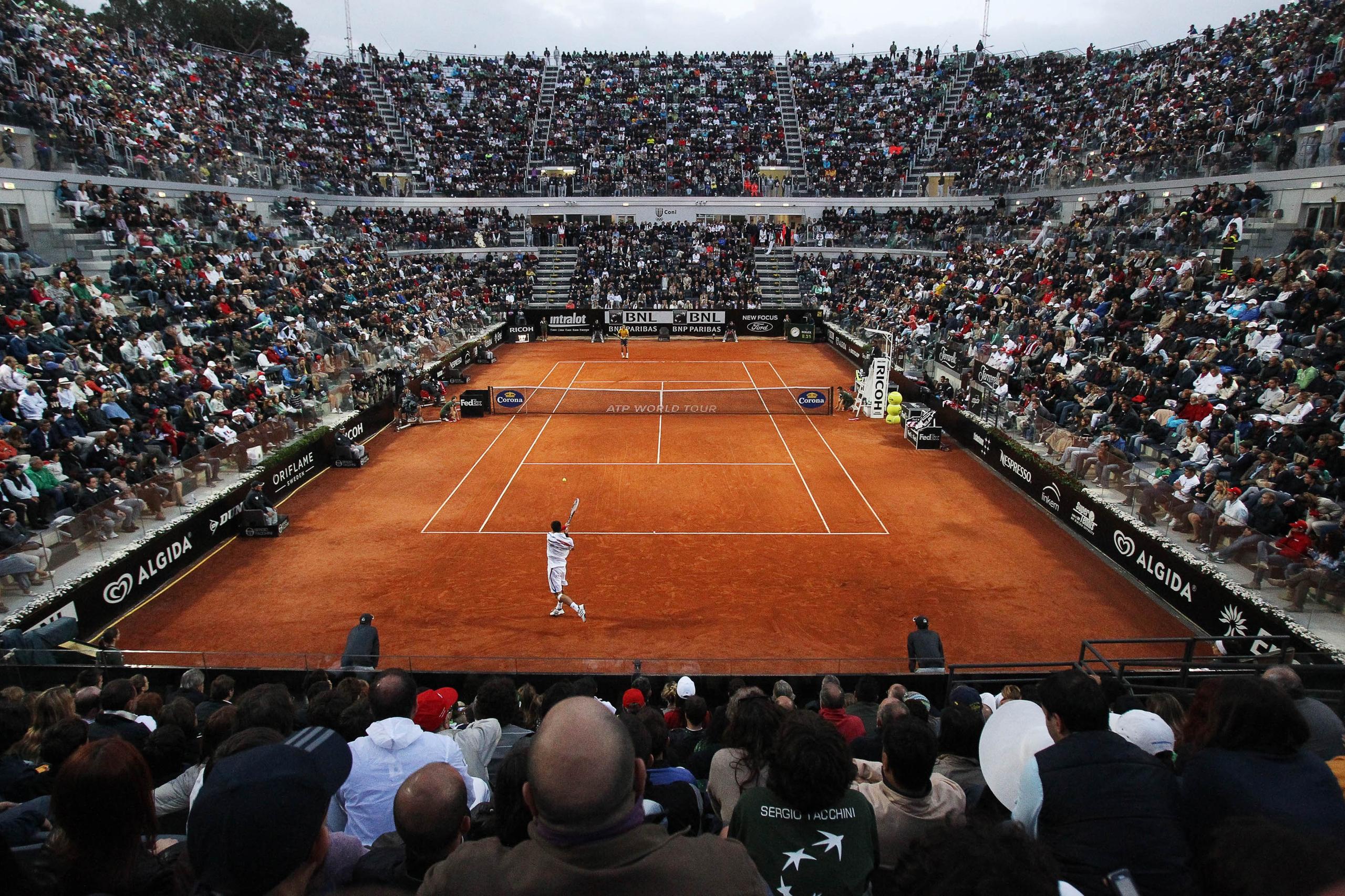 Roma Internazionali Di Tennis Con Il Pubblico Sugli Spalti Lannuncio