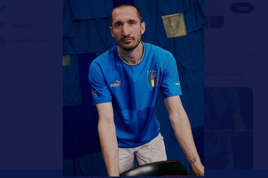 Italia La Foto Della Nuova Maglia Della Nazionale Sar L Ultima Di