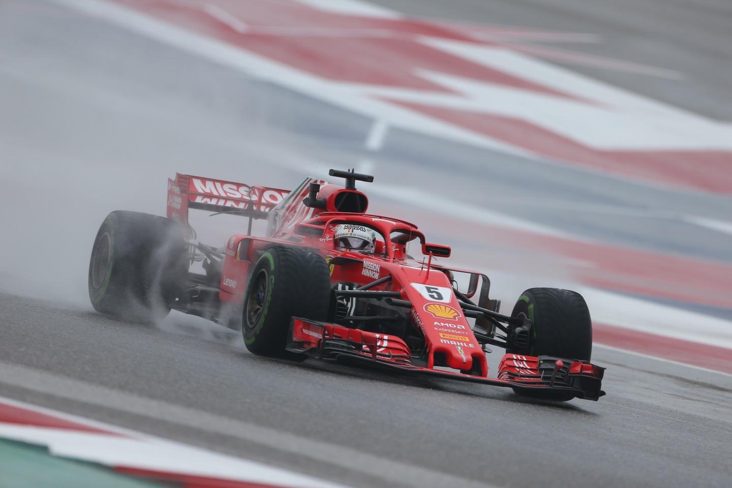 F Gp Usa Hamilton Vola Nelle Libere Penalit A Vettel