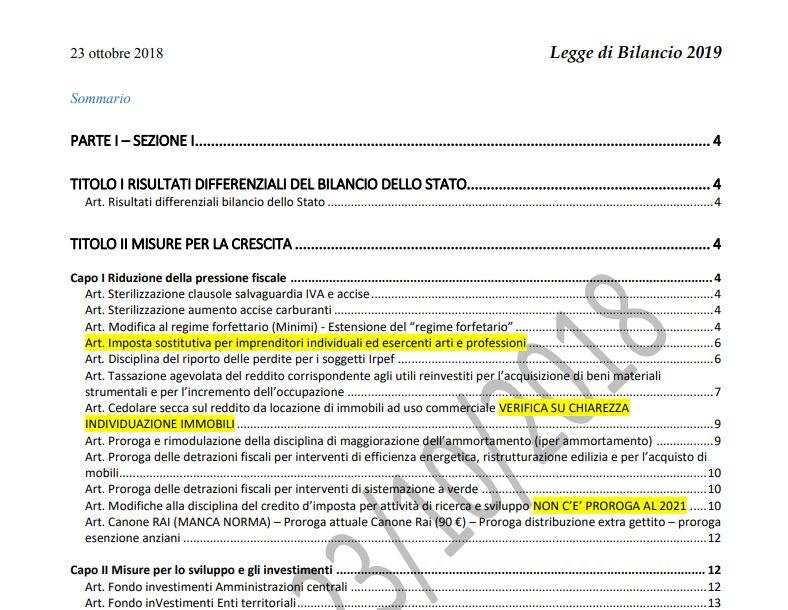 Manovra L Ultima Bozza In Pdf Pi Tasse Su Sigarette E Assicurazioni