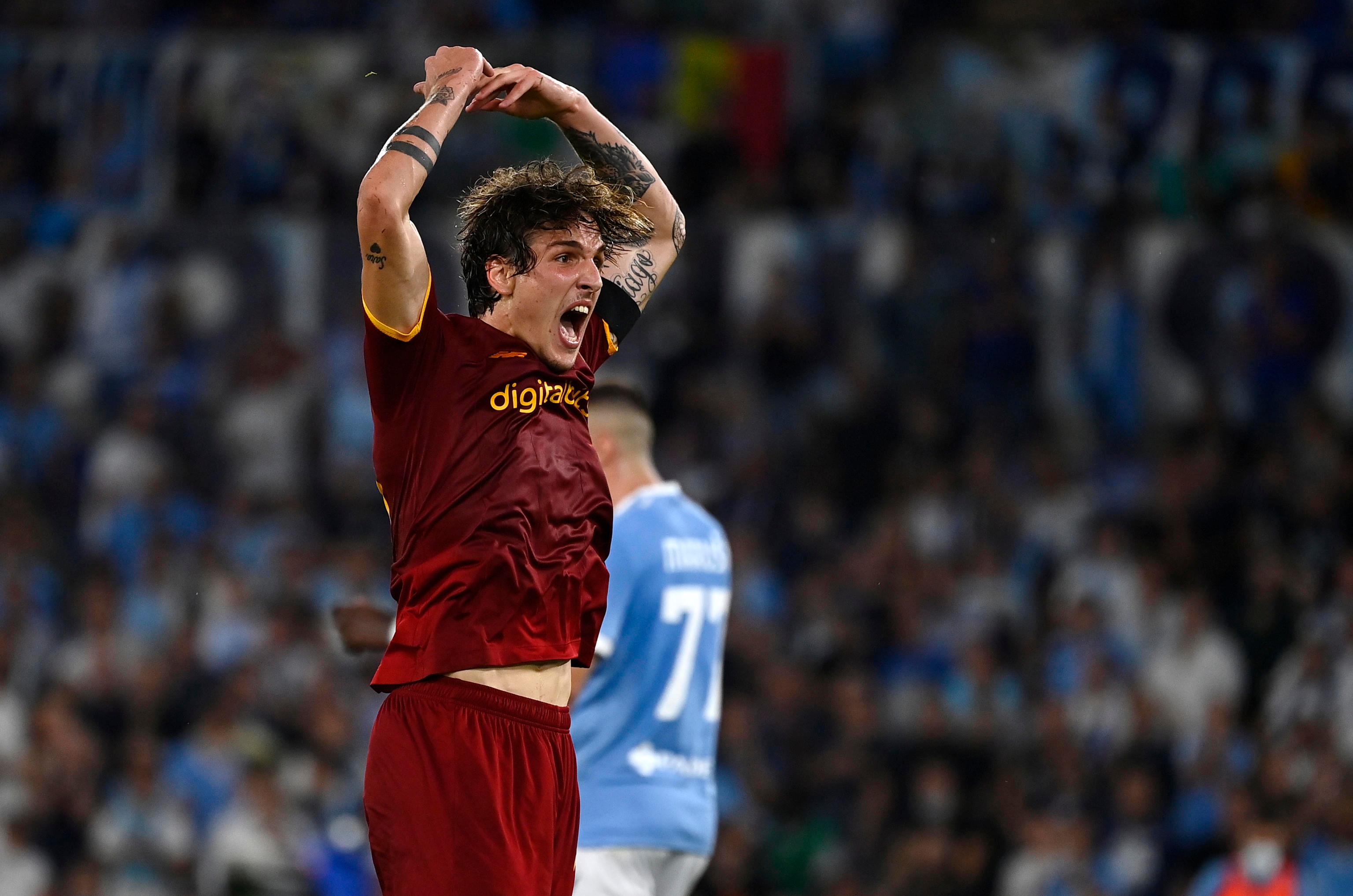 Roma Zaniolo il gesto a fine partita può costare la squalifica