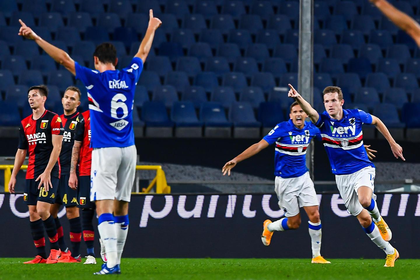 Sampdoria Genoa 1 1 Le Genovesi Si Spartiscono La Posta In Palio