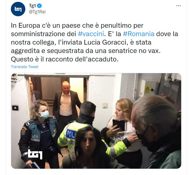 Troupe Tg In Romania Scoppia Il Caso Lucia Goracci Aggredita Da