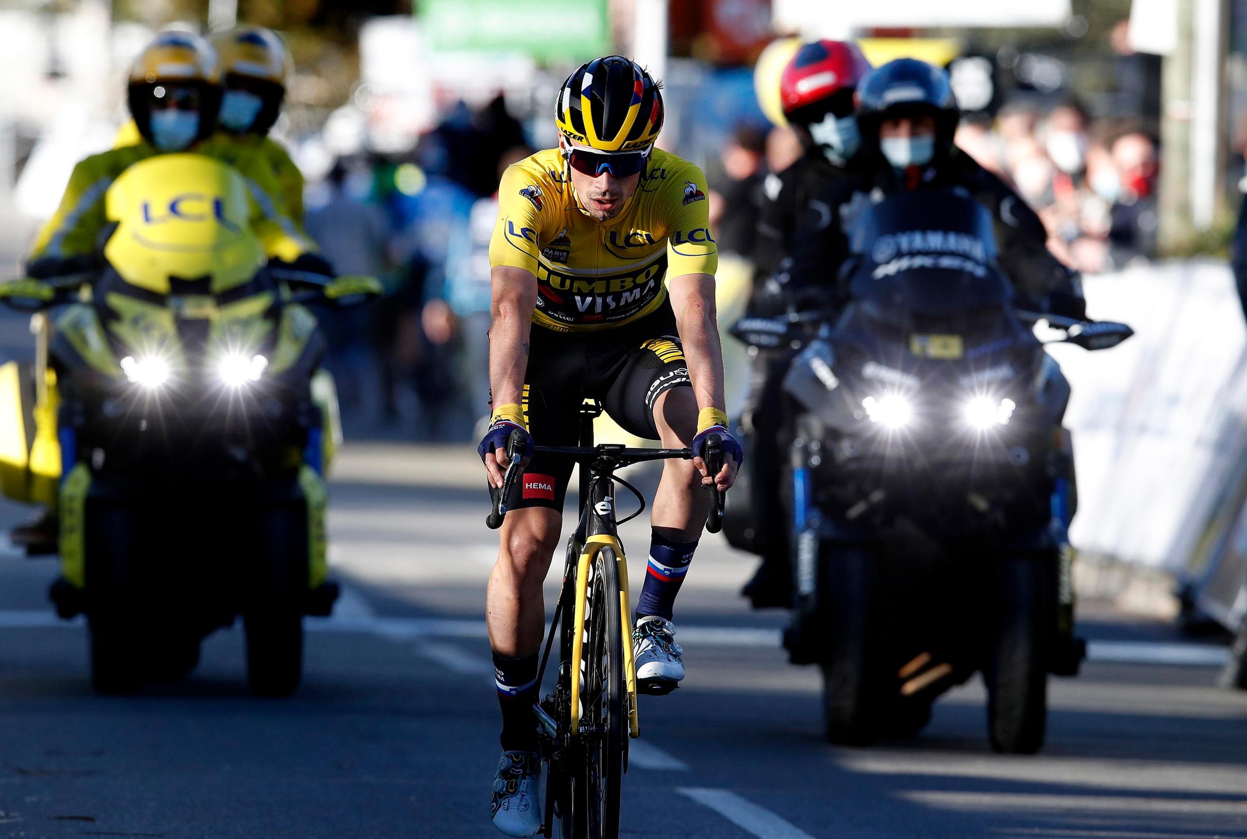 Primoz Roglic Infortunio Alla Spalla Dopo La Caduta Alla Parigi Nizza