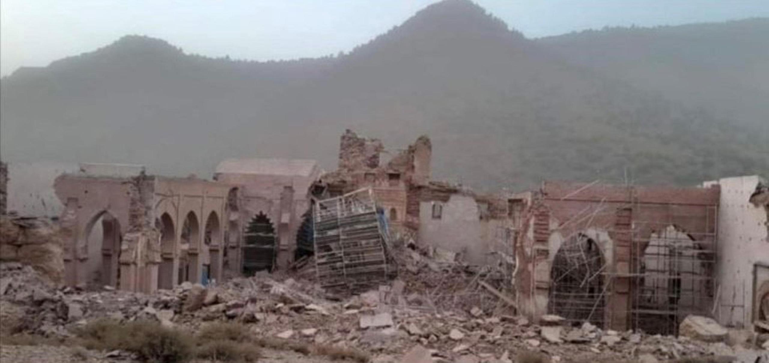 Terremoto In Marocco In Macerie La Moschea Di Tinmel Sui Monti Dell