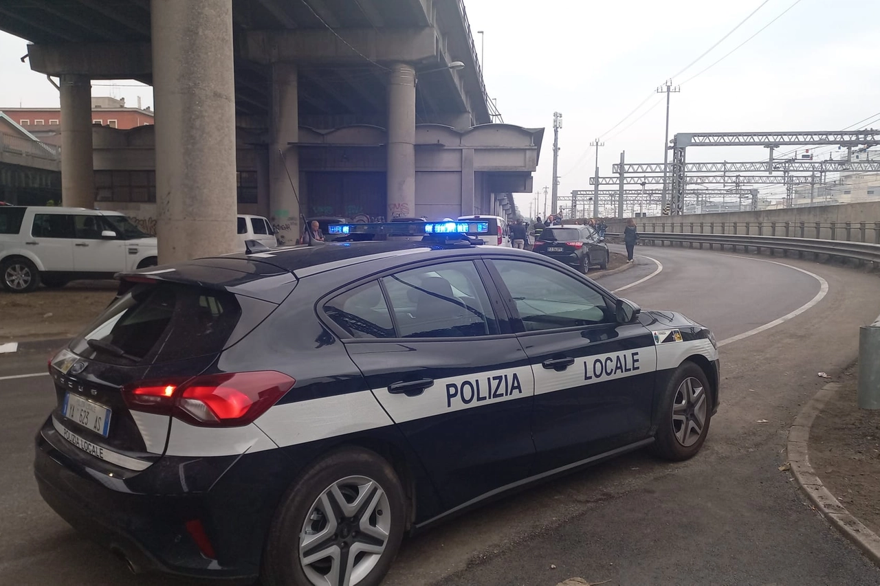 Il punto dove si è schiantato il bus