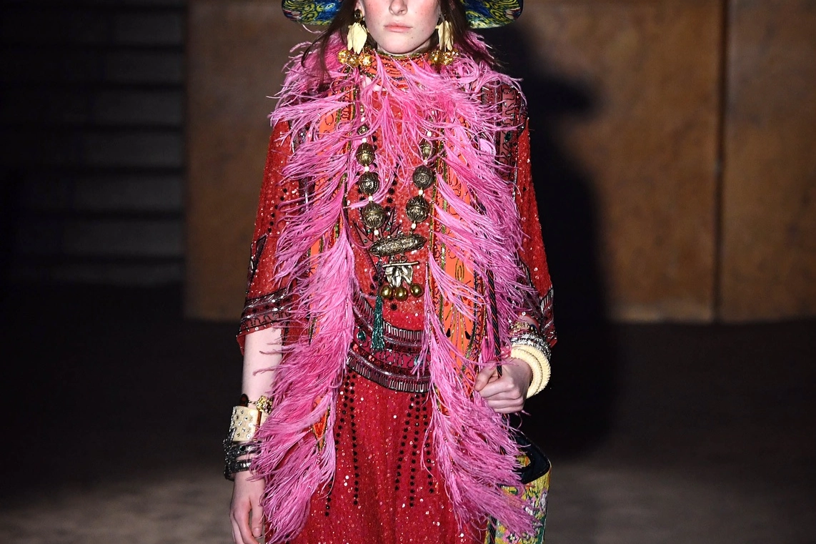 Una creazione di Gucci primavera-estate 2019 (Getty Images for Gucci)