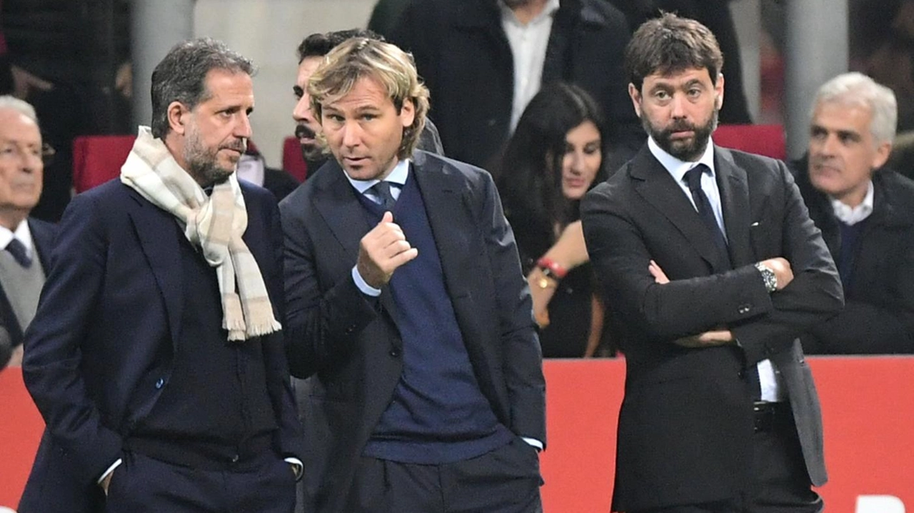 Fabio Paratici e Andrea Agnelli insieme a Pavel Nedved