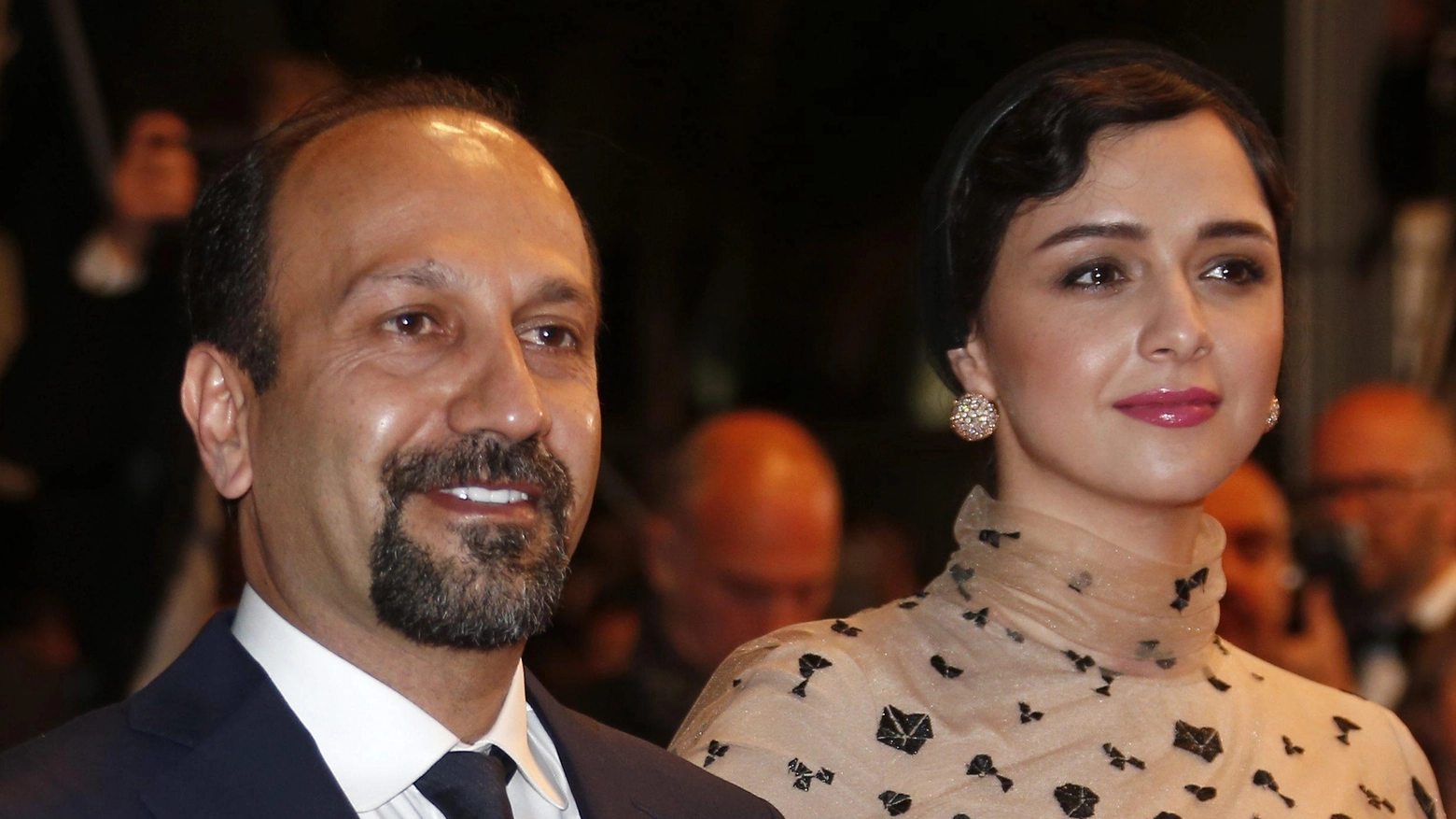 Il regista Ashgar Farhadi e l'attrice Taraneh Alidoosti (Ansa)