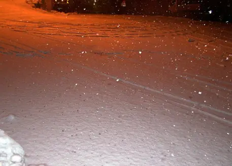 Neve sulla fascia appenninica dell'Umbria