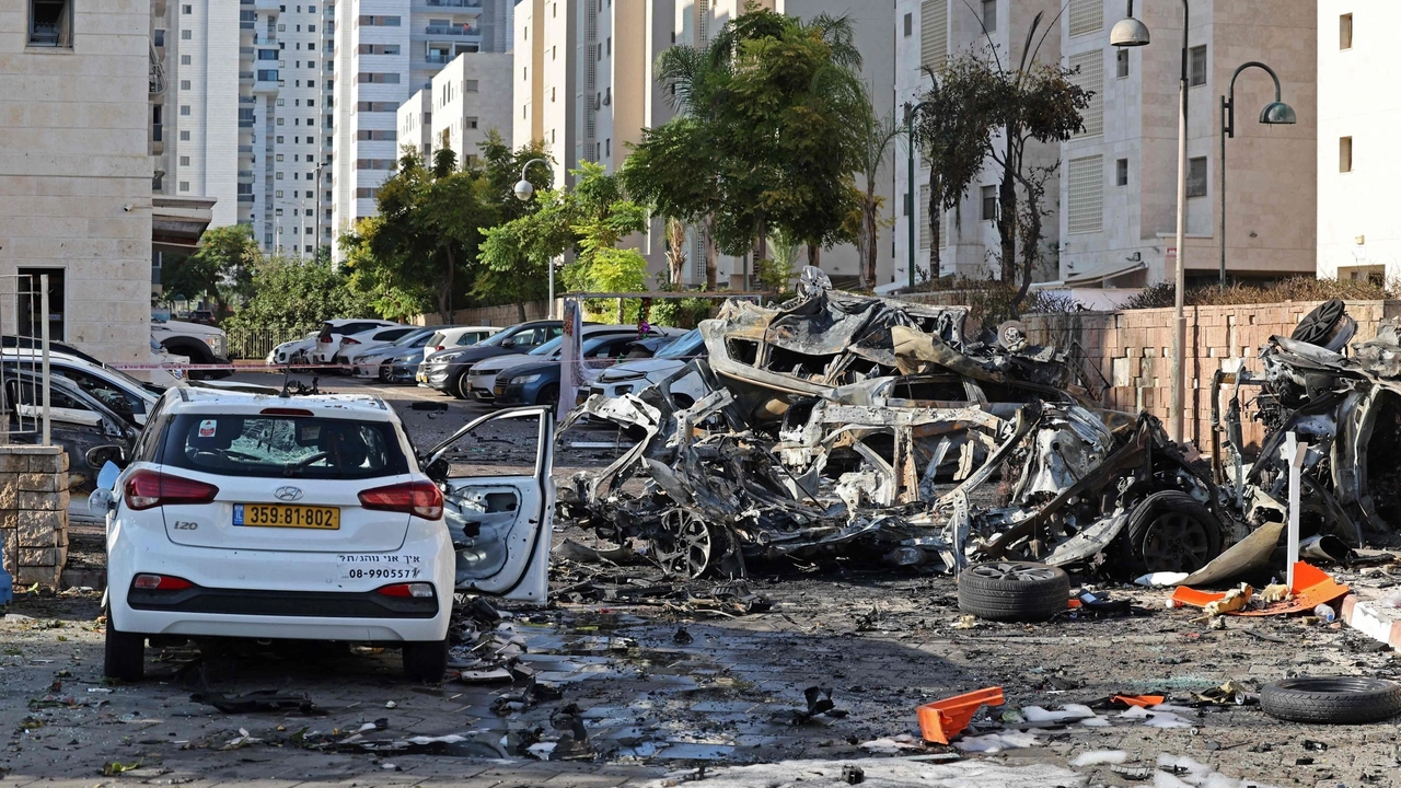 Ashkelon colpita dai razzi palestinesi (Afp)