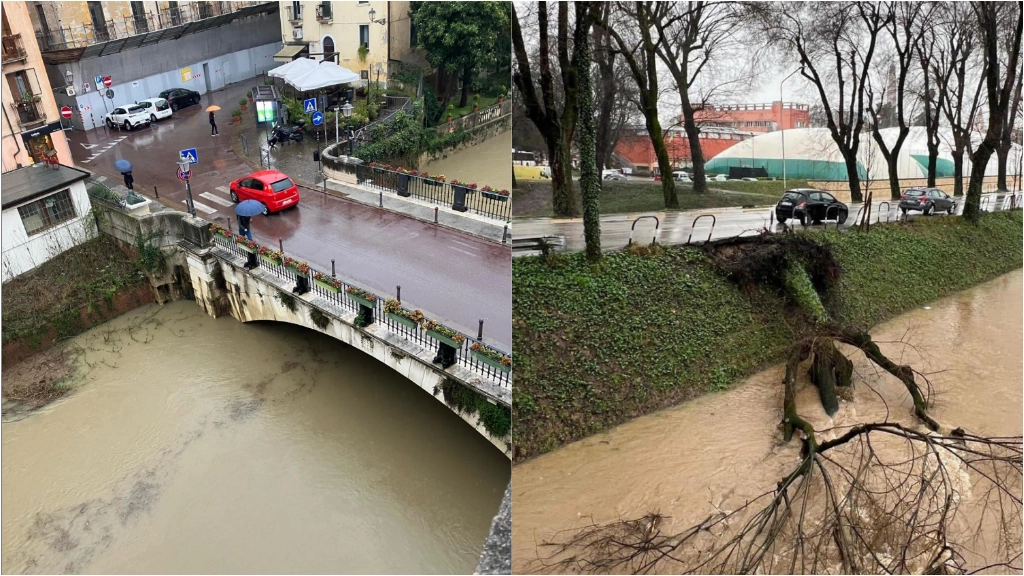 Fiumi in piena a Vicenza