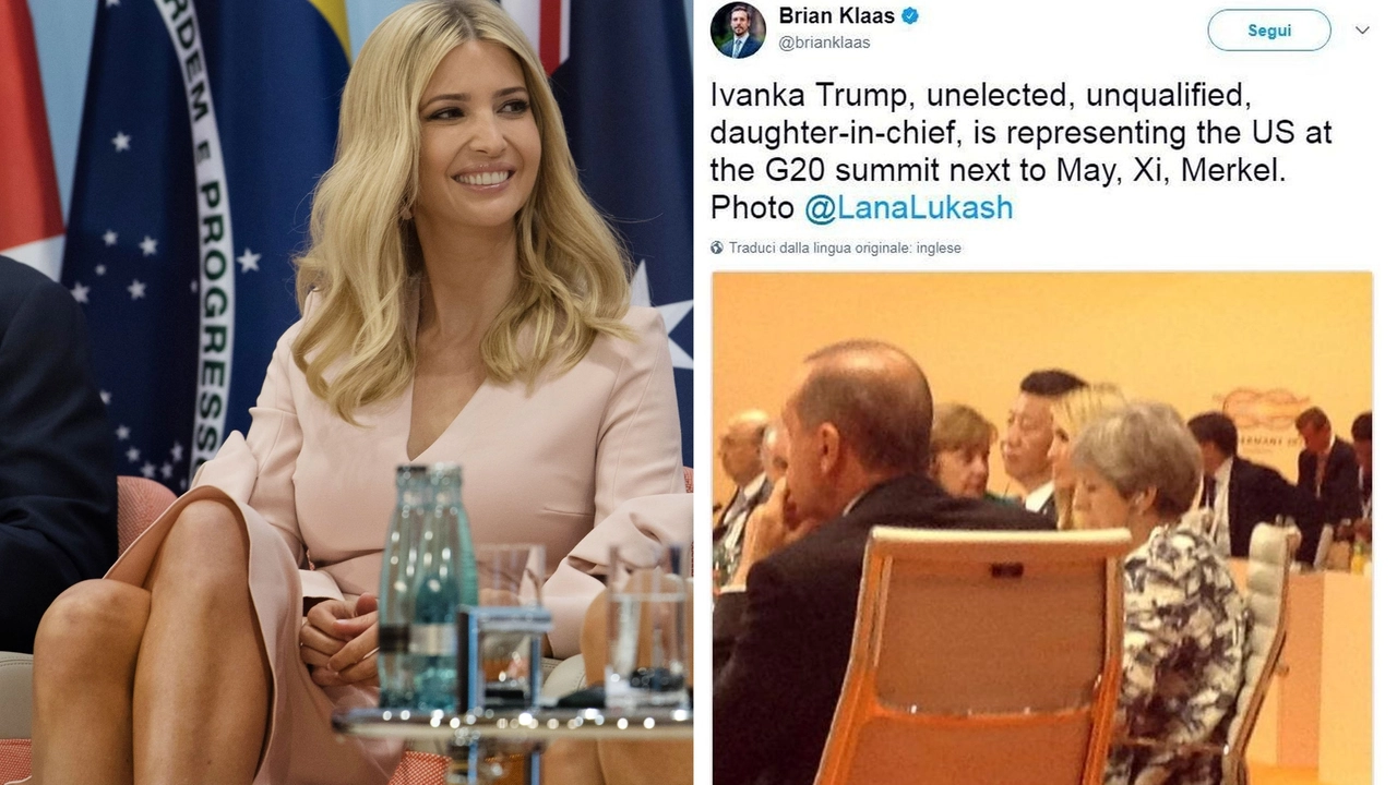 Ivanka Trump e le polemiche perché si è seduta al posto del padre