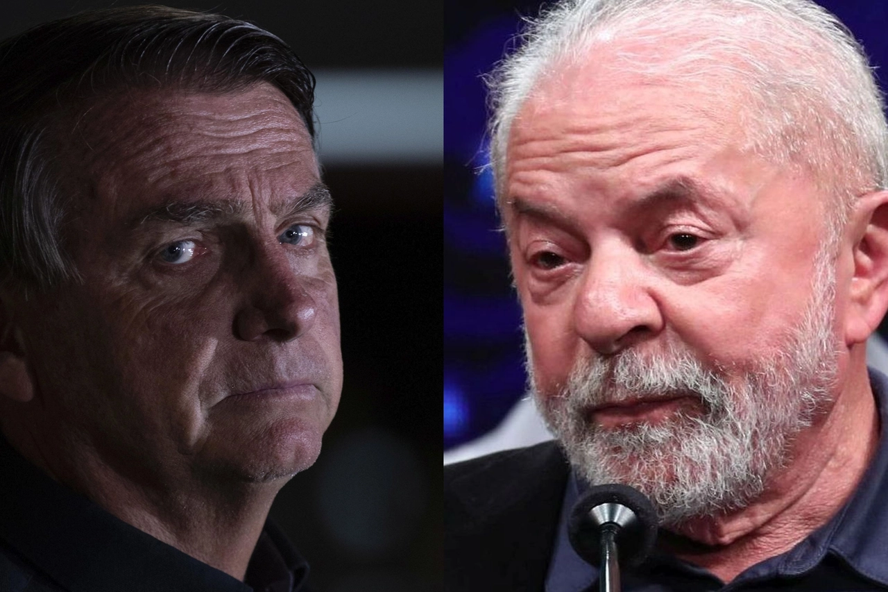 Bolsonaro (sx) e Lula in un'immagine combo