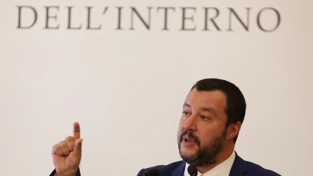 Il ministro dell'Interno, Matteo Salvini (Foto Ansa)