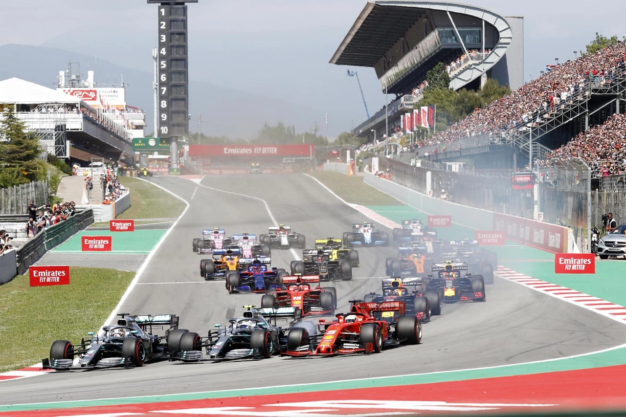 La partenza del Gp di Spagna 2019 (Ansa)