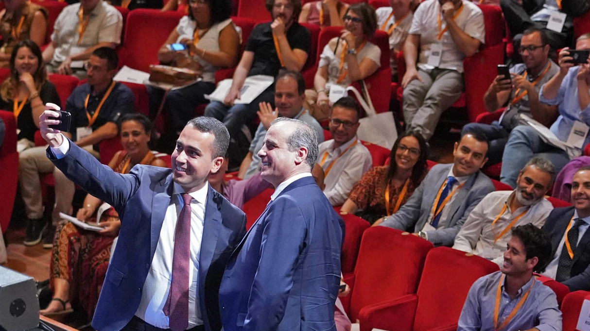 Luigi Di Maio con Mimmo Parisi, presidente Anpal (ImagoE)