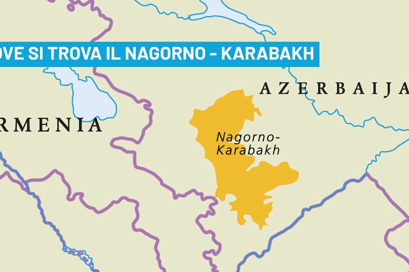 Mappa Nagorno Karabakh