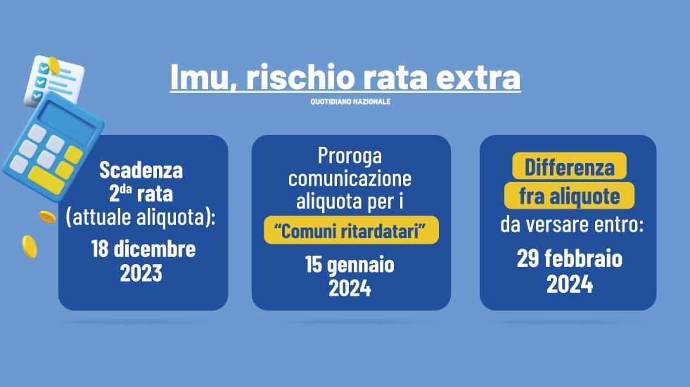 Imu, rischio pagamento rata extra