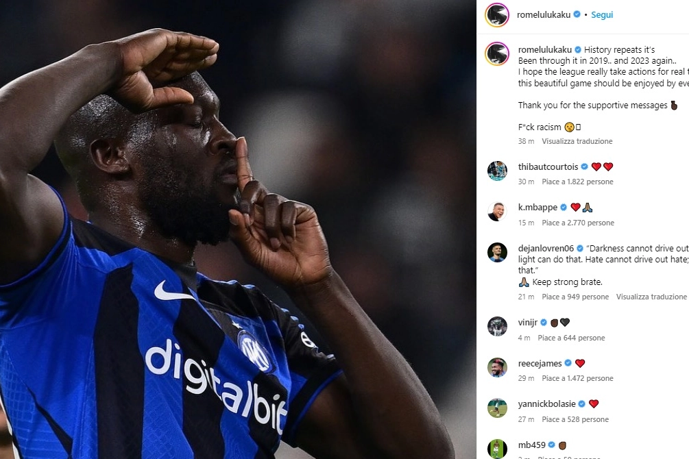 Il post di Lukaku