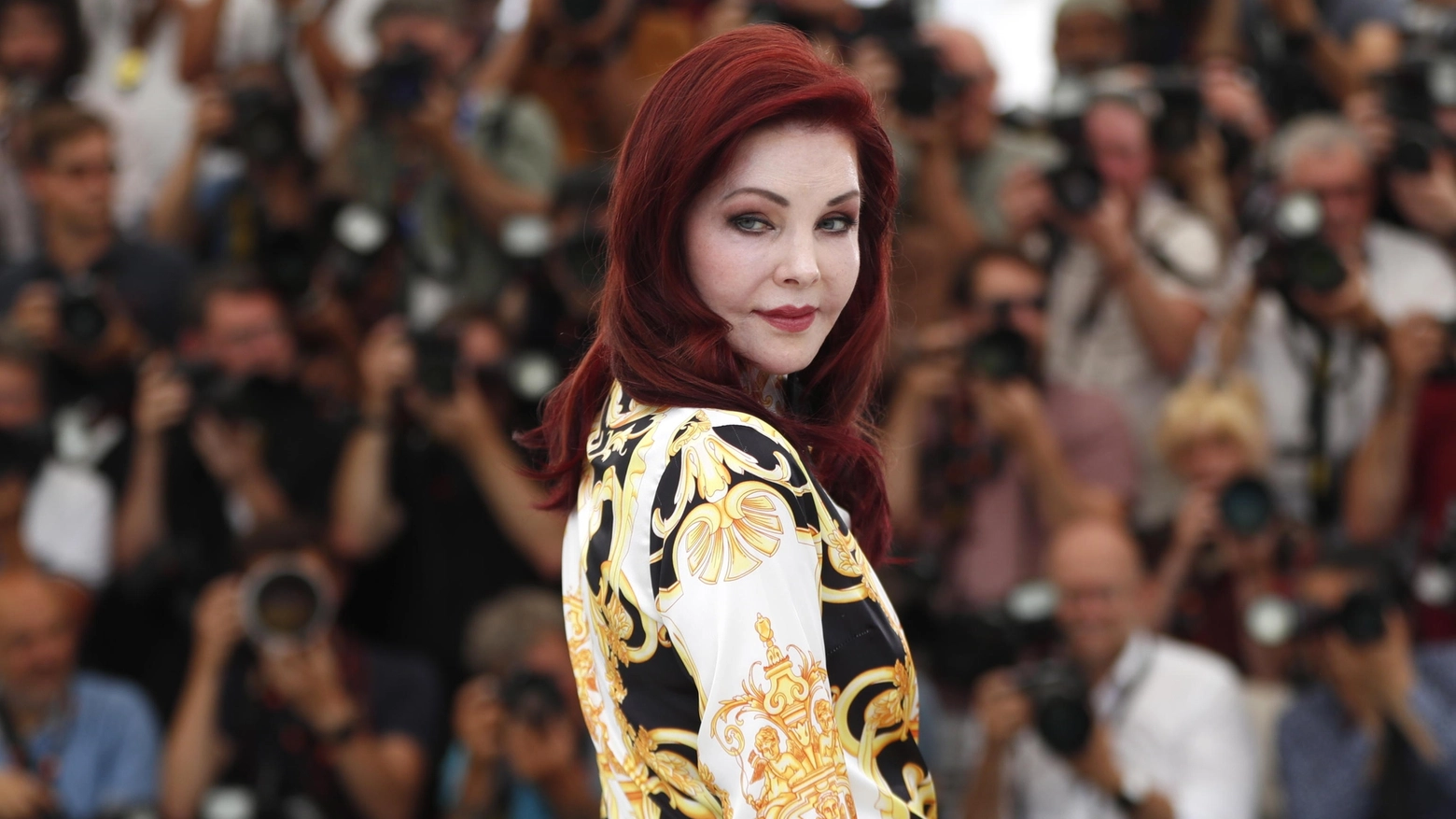 Crediti Ansa - Priscilla Presley alla presentazione di 'Elvis' al 75° Festival di Cannes