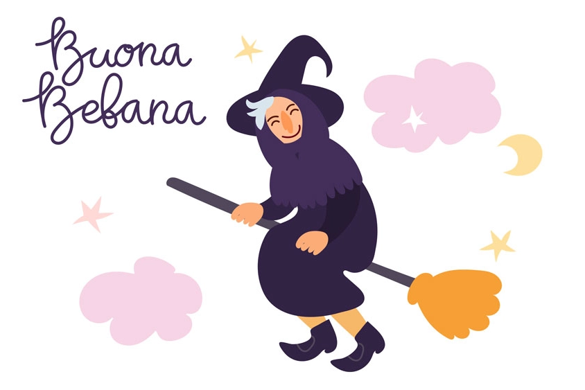 Illustrazione della Befana