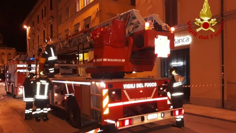 Vigili del fuoco in azione