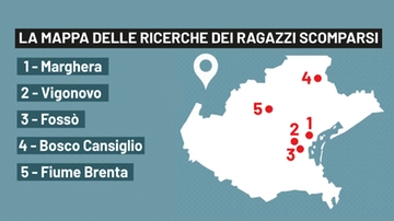 Fidanzati scomparsi, l’auto vista a Belluno la notte scorsa. Il giallo delle macchie di sangue sull’asfalto