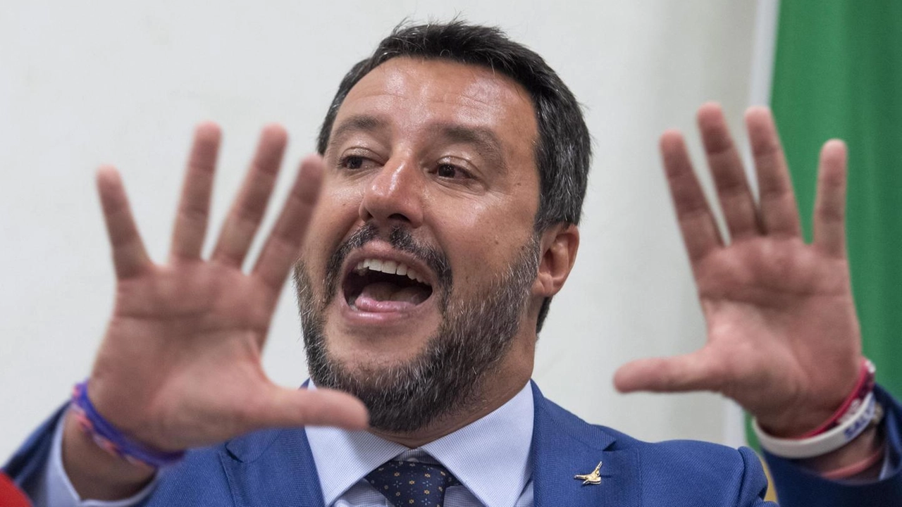 Matteo Salvini, leader della Lega (Ansa)