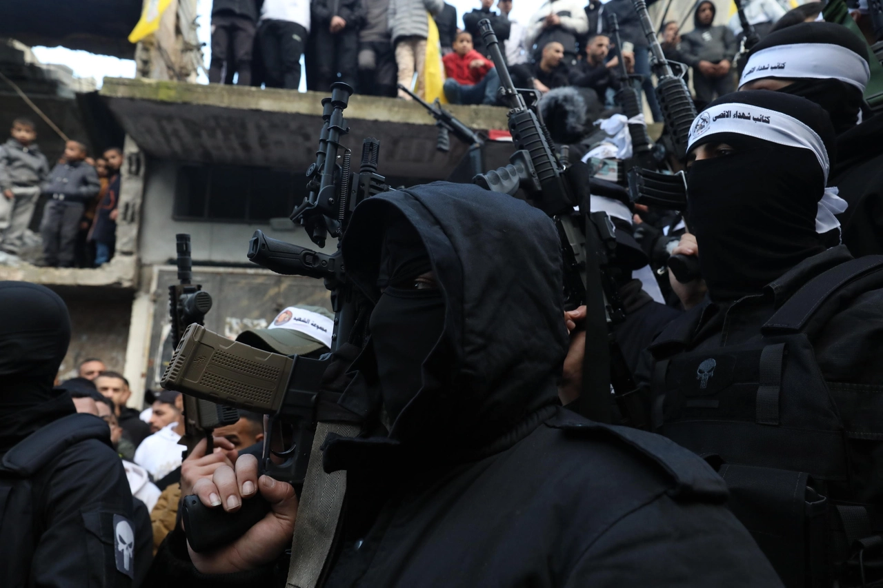 Il funerale dei martiri delle Brigate di al-Aqsa