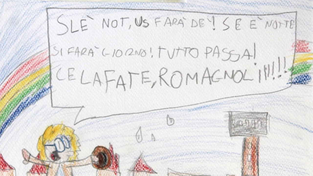 Alluvione, i disegni dei bambini