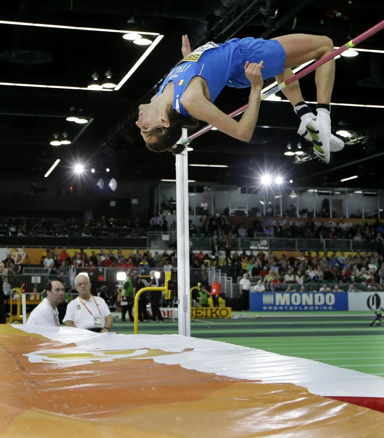 Gianmarco Tamberi campione del mondo di salto in alto indoor