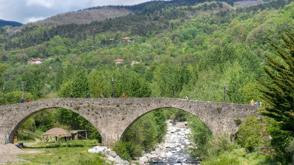 Un tratto della Via degli Abati vicino Pontremoli