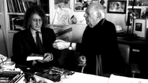 Dario Fo e Giandomenico Casaleggio (Dire)