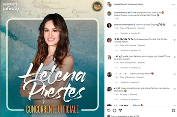 Helena Prestes all’Isola dei Famosi: dove l’abbiamo già vista