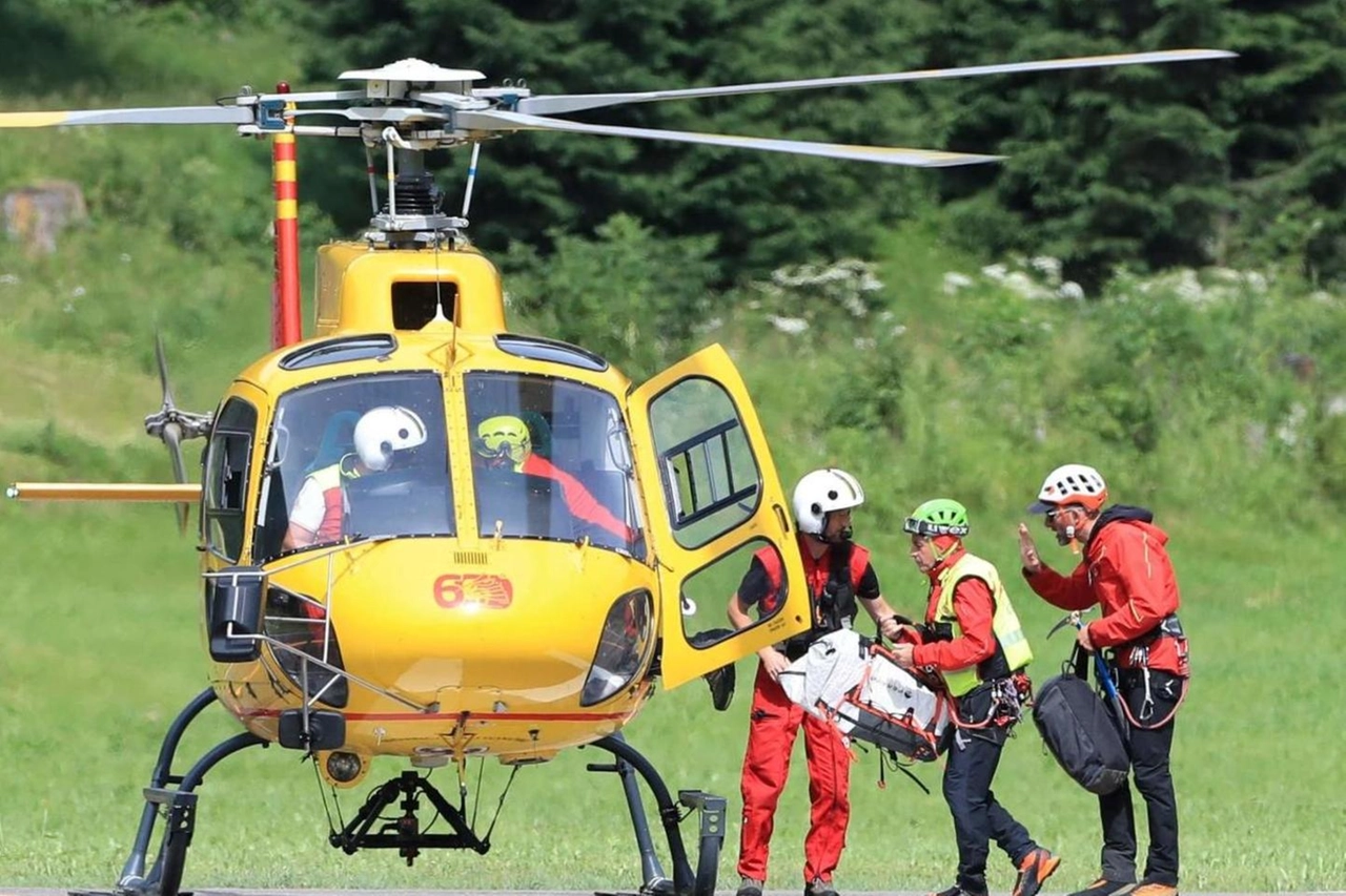 Le operazioni di soccorso sulla Marmolada