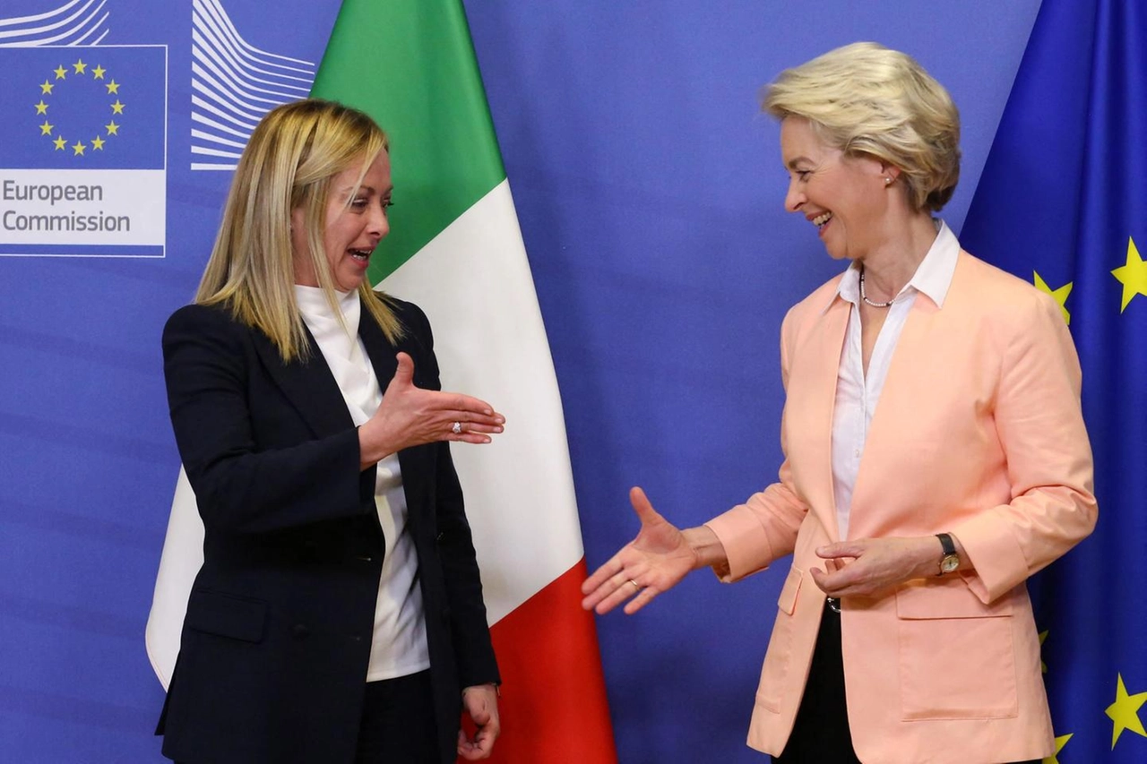 Giorgia Meloni e Ursula von der Leyen (Ansa)