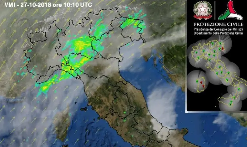 Maltempo, da oggi fase critica. Le previsioni meteo e l'allerta