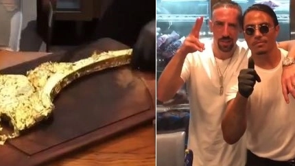 La bistecca d'oro e Franck Ribery 