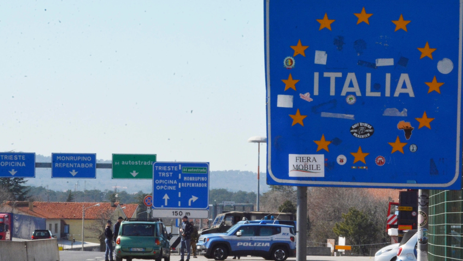 L'Italia reintroduce i controlli alle frontiere con la Slovenia dal 21 ottobre (Ansa)