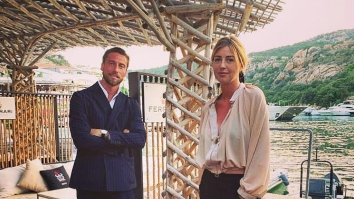 Claudio Marchisio e la moglie Roberta in una foto postata su Facebook