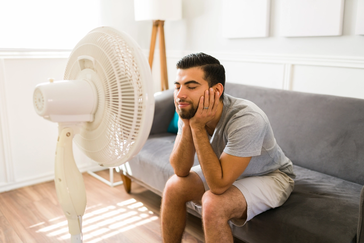 In casa col ventilatore