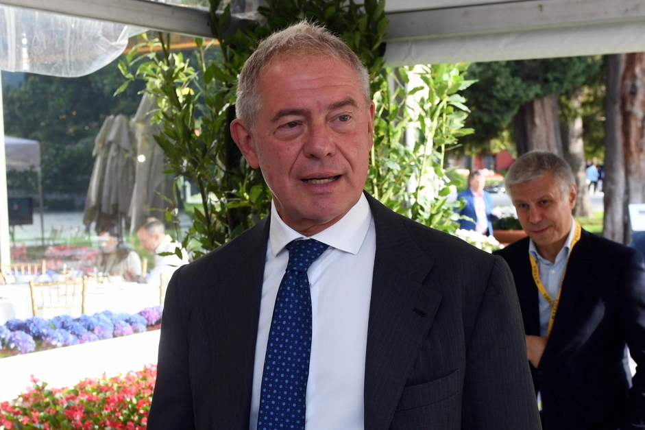 Il ministro delle Imprese e del Made in Italy Adolfo Urso, 66 anni, a Cernobbio (Imagoeconomica)