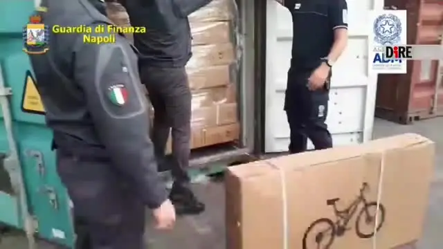 Porto Napoli, sequestrate 1900 biciclette con marchio contraffatto provenienti dalla Cina