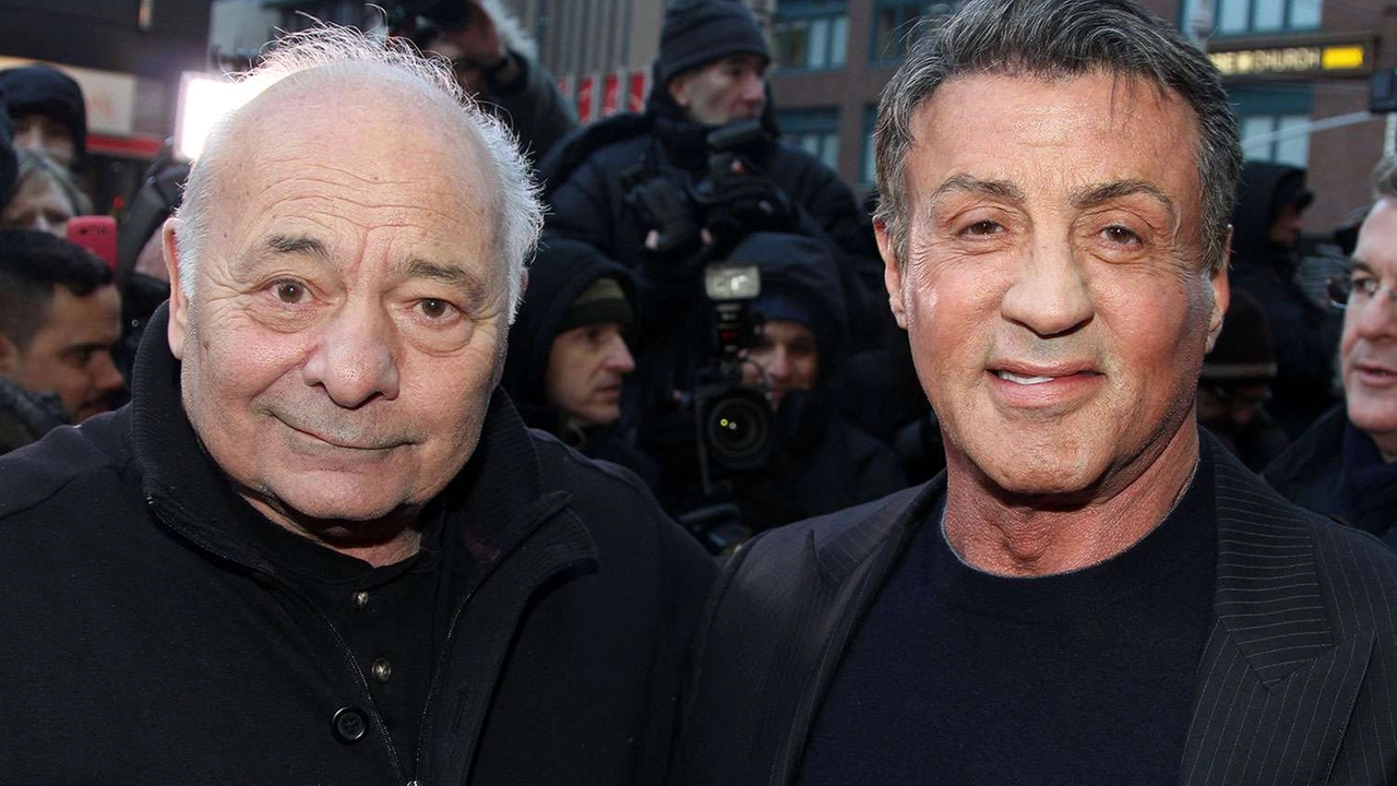 Burt Young insieme a Sylvester Stallone