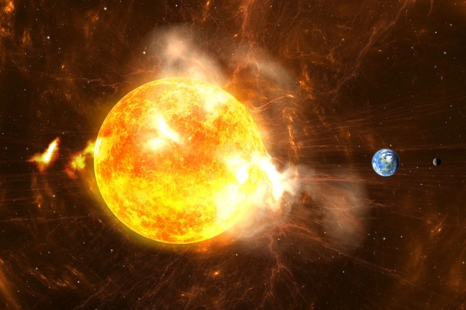 Una tempesta solare sta per colpire la Terra