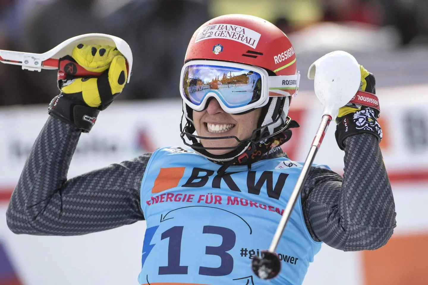 Federica Brignone vince la combinata femminile in Svizzera