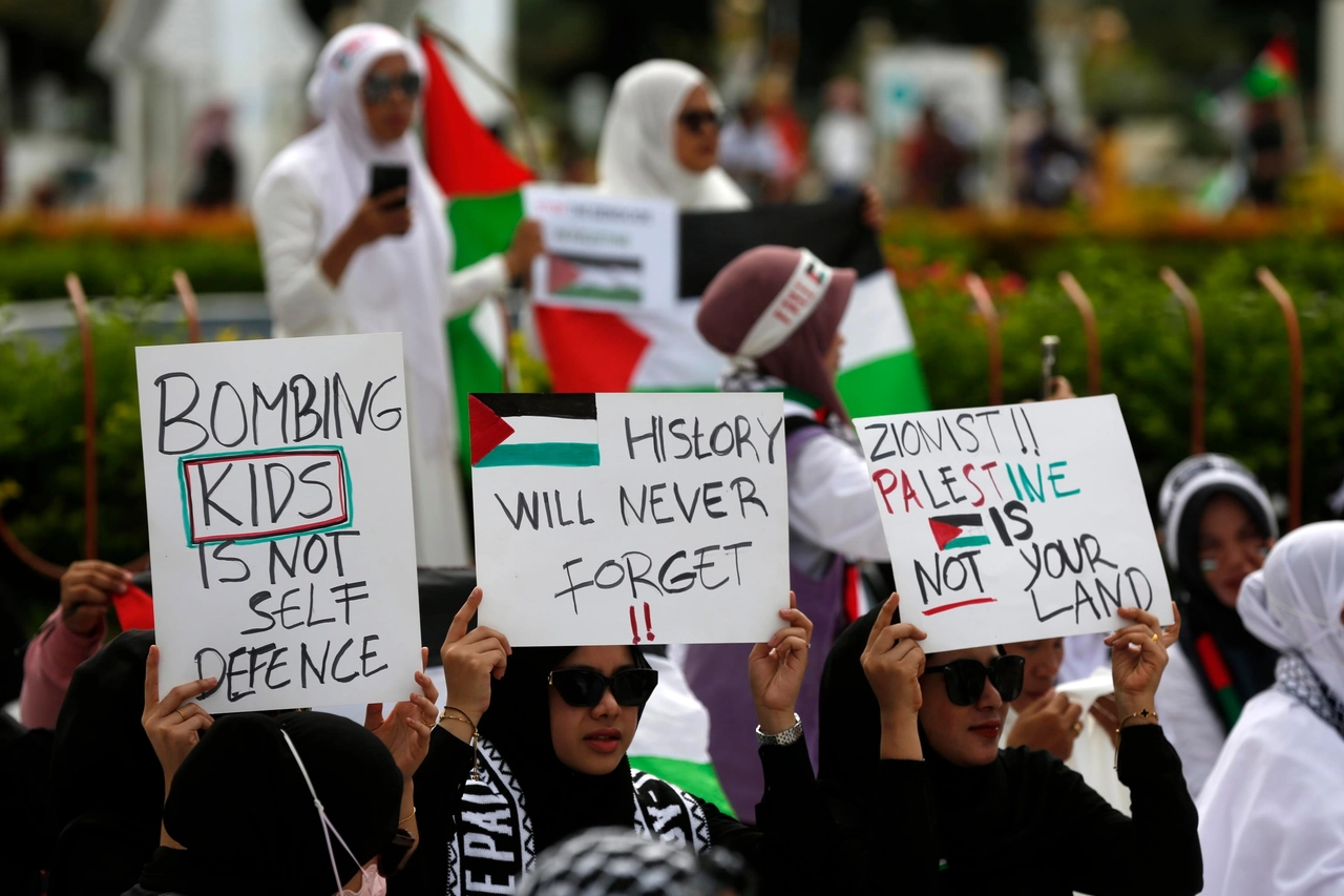 Manifestazione di protesta in Indonesia