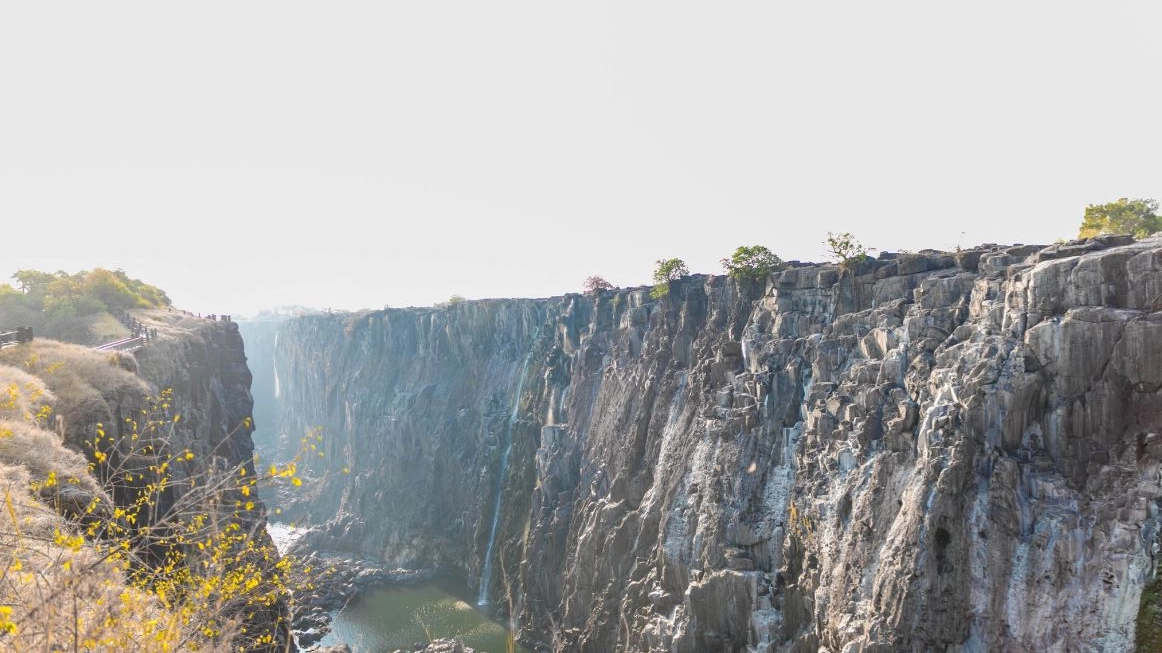 Le cascate Vittoria in una foto postata dal presidente dello Zambia 