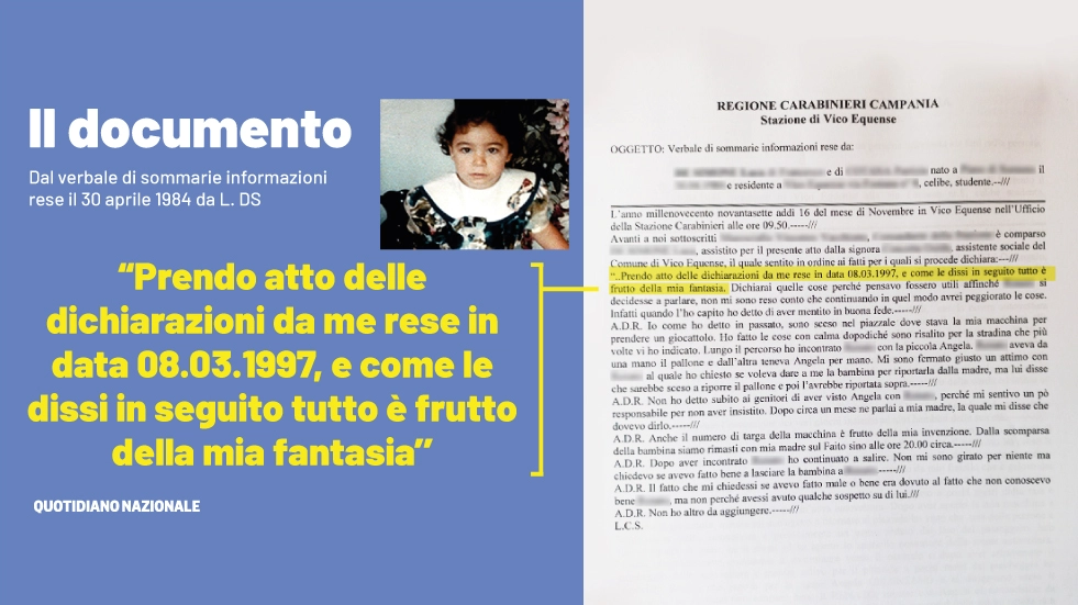 Angela Celentano, quelle contraddizioni mai sanate nelle testimonianze